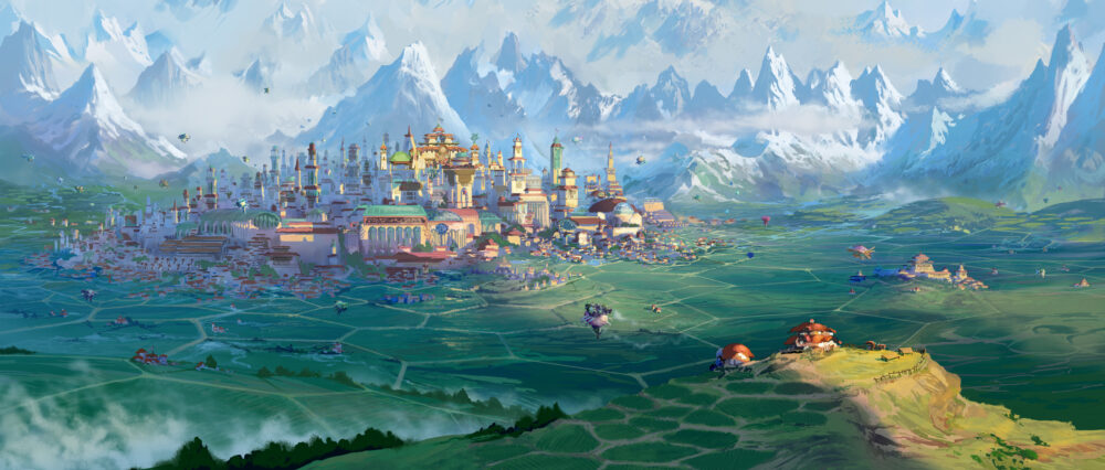 'Strange World' visual development art of Avalonia by artist, Larry Wu. © 2022 Disney. All Rights Reserved.