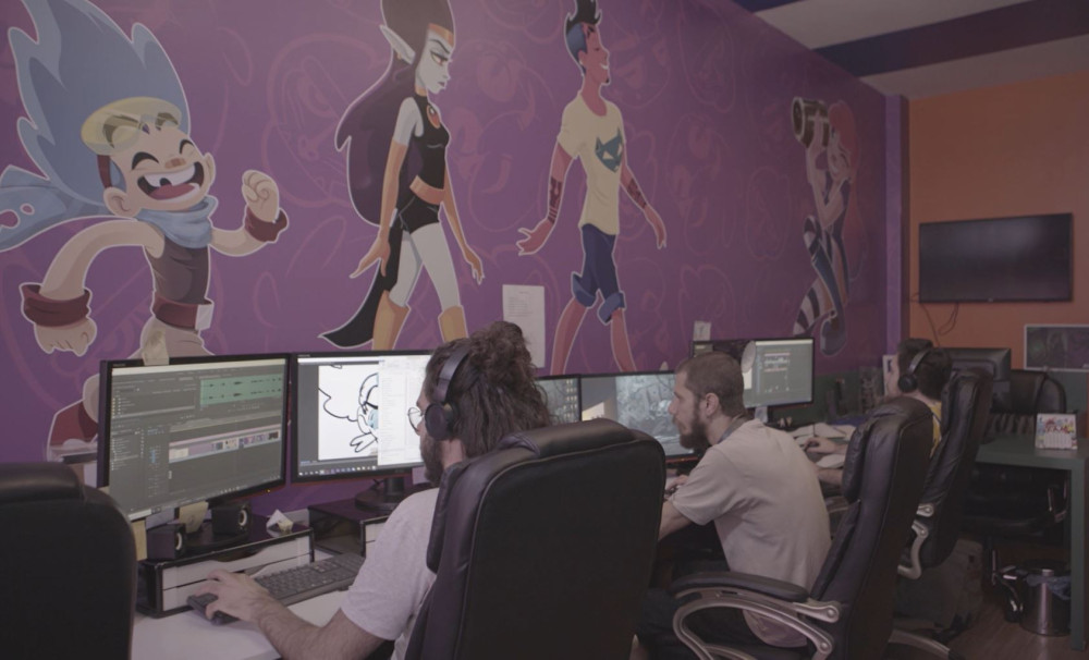 The studio’s artists work mainly with Toon Boom Harmony at Combo’s Rio offices.