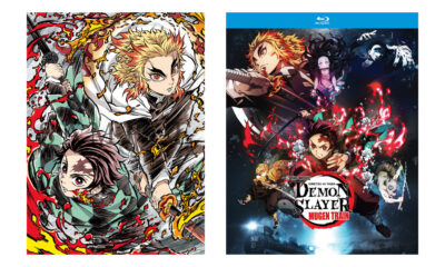Demon Slayer -Kimetsu no Yaiba- The Movie: Mugen Train Limited Edition (left, from Aniplex) and standard Blu-ray (Funimation).