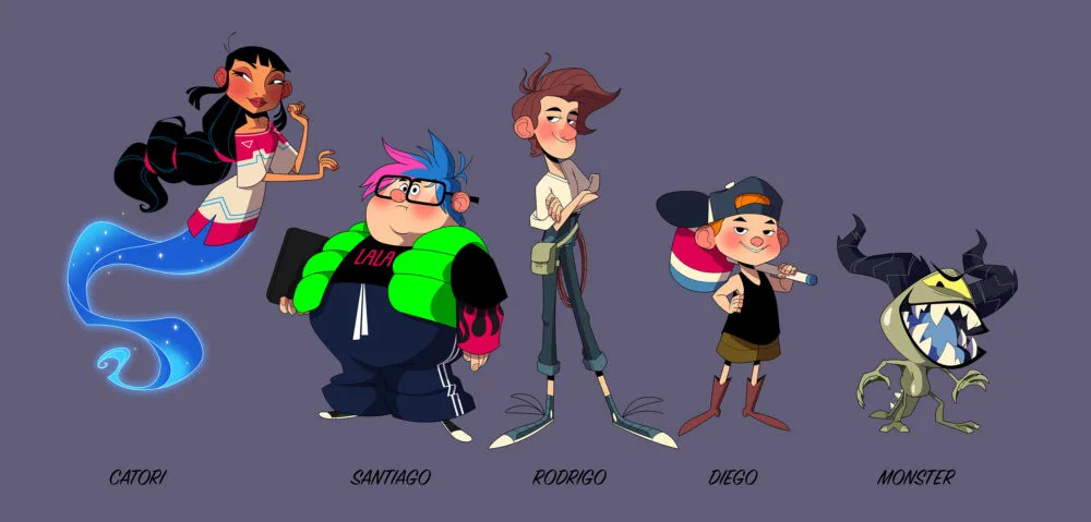The Go-Go Brothers, main characters