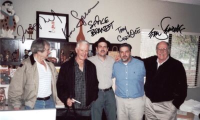 Joe Ruby and Ken Spears (far left) with colleagues Spike Brandt, Tony Cervone and Eric Semones.