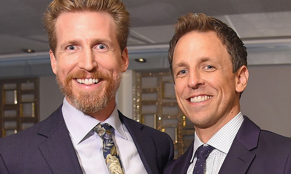 Josh Meyers (L) and Seth Meyers [Photo: Michael Loccisano/Getty Images for Amazon Studios]