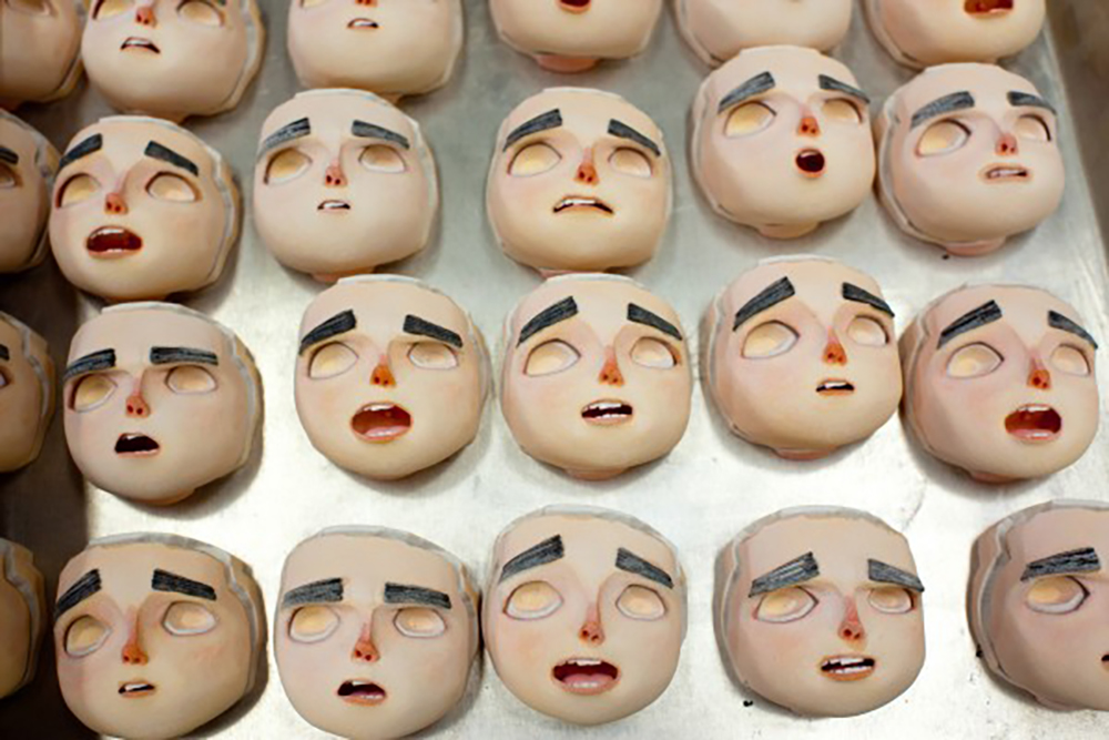 ParaNorman was the first LAIKA film to utilize 3D printing for facial animation. Artists had to hand-paint each interchangeable face. 