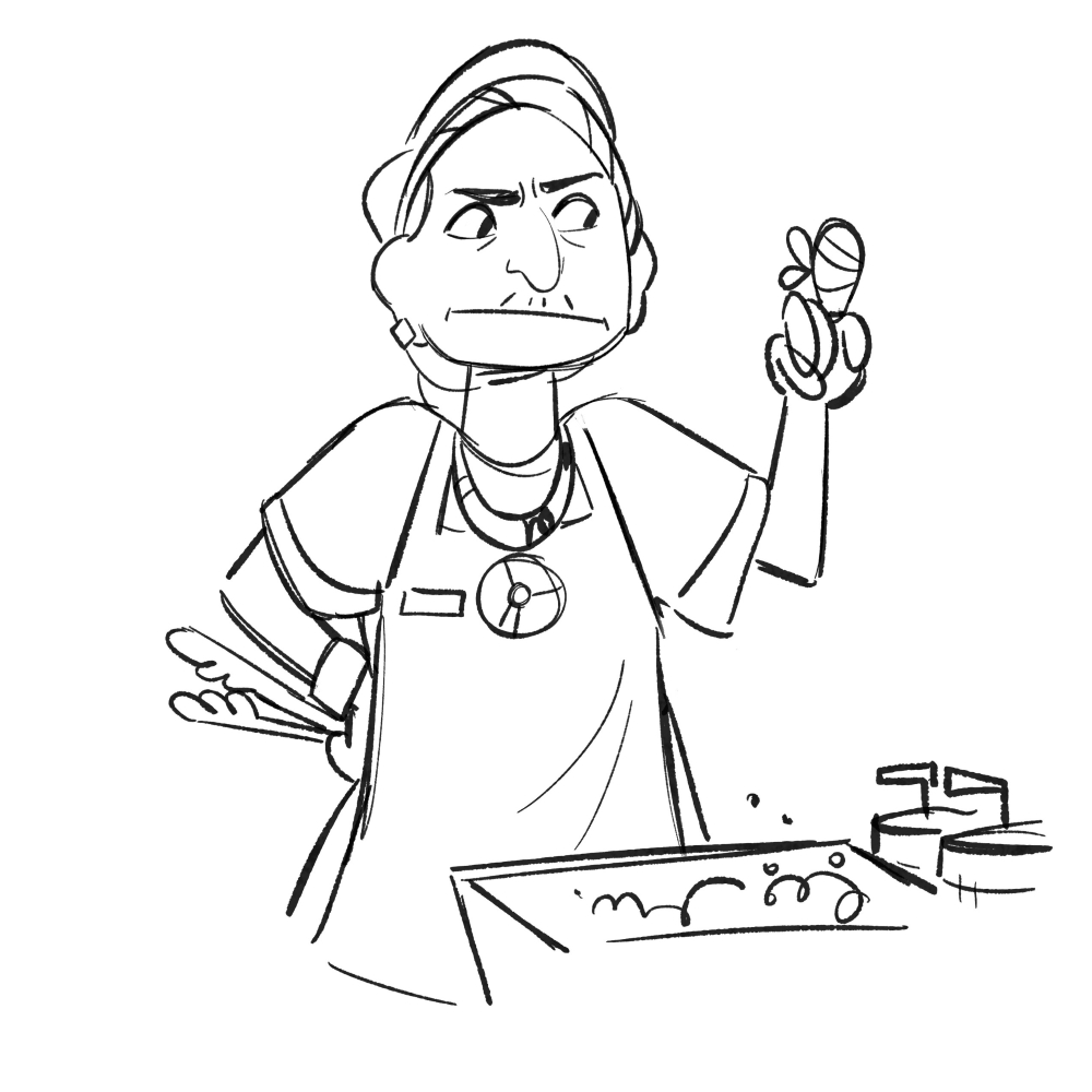 Pow! character design