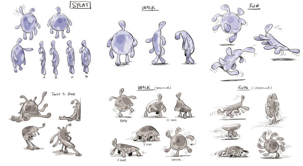 "Splat" visual development by Jin Kim (courtesy of Walt Disney Animation Studios)