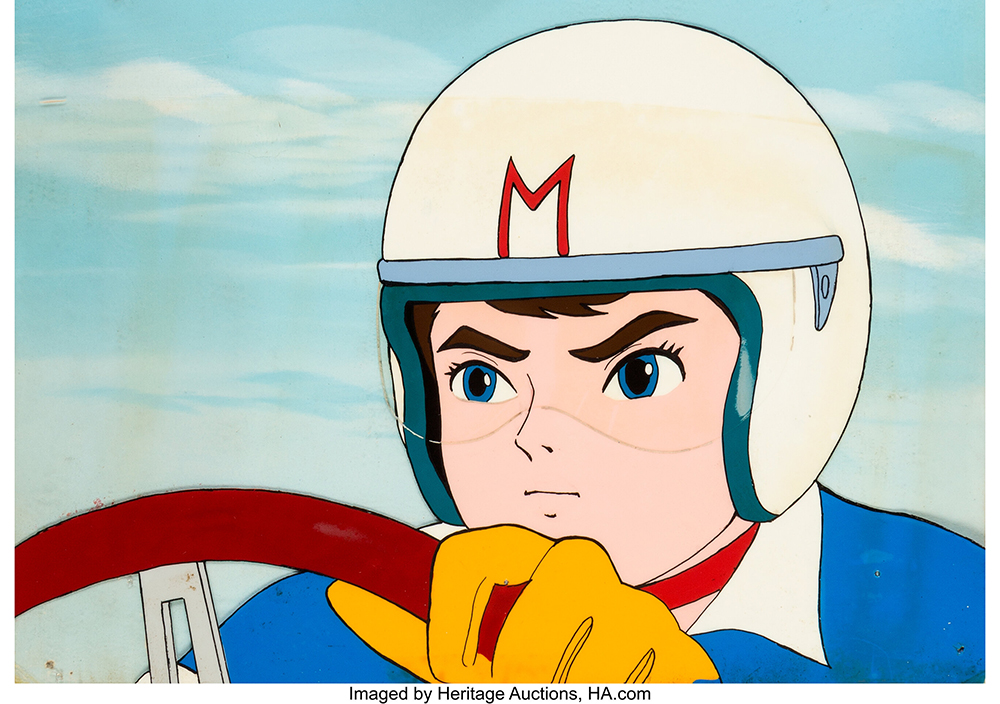Speed Racer Production Cel with Production Background (Tatsunoko Productions, c. 1967-68) Heritage Auctions
