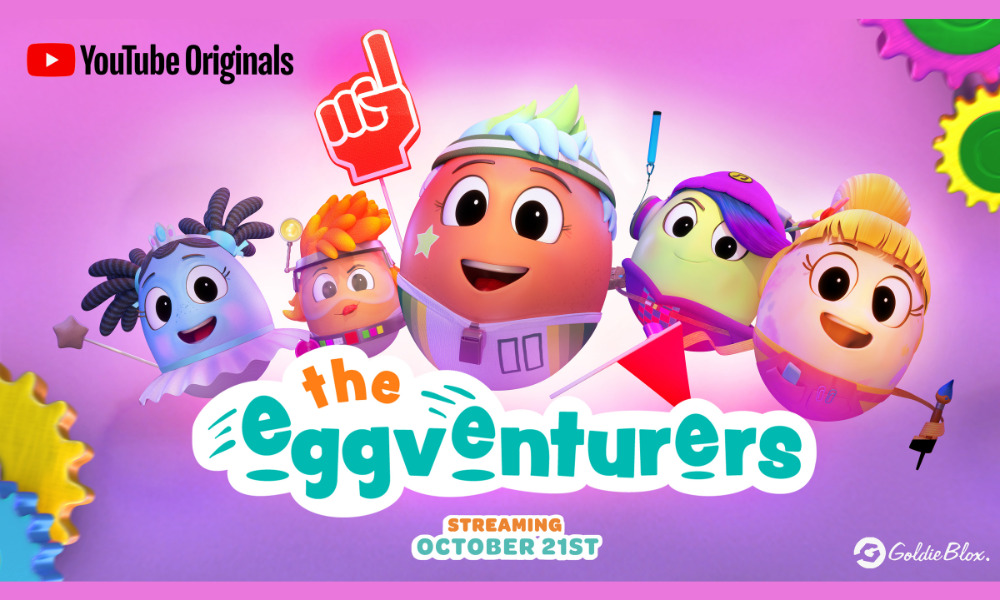 Trailer Debut: YouTube Hatches 'The Eggventurers' from Goldieblox |  Animation Magazine