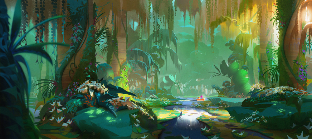 Everglades visual development art by Sunmin Inn (Sony Pictures Animation's Vivo)