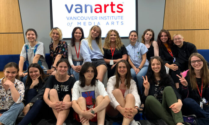 Students from Ukraine currently studying at VanArts in Canada