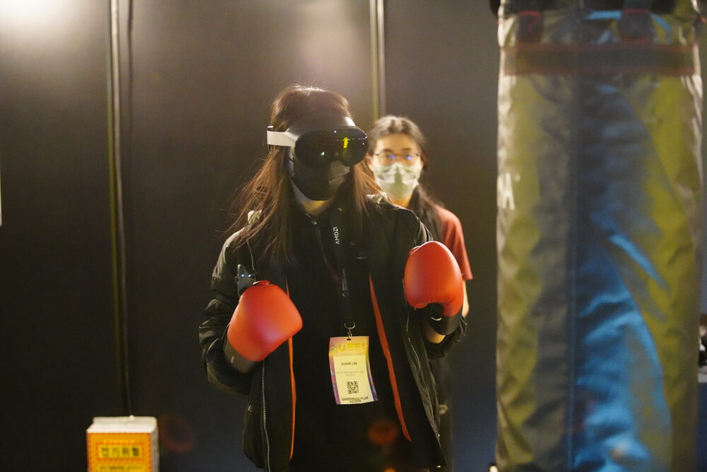 XR boxing experience at SIGGRAPH Asia 2022