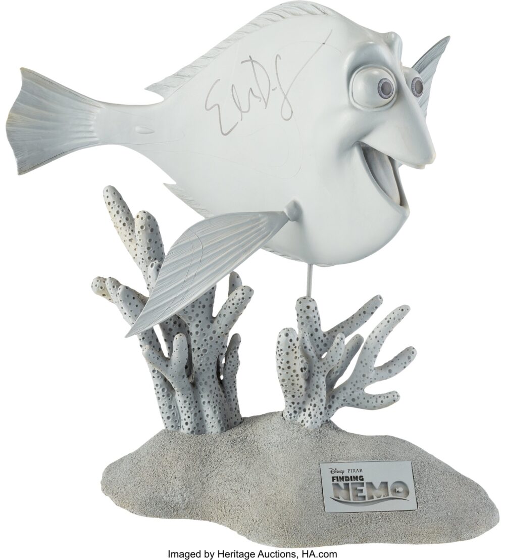 Finding Nemo Dory reference maquette signed by Ellen DeGeneres (Heritage Auctions)