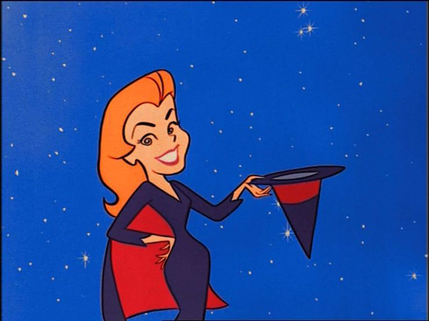Hanna-Barbera created the animated opener for the original Bewitched live-action series.
