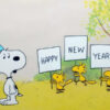 Happy New Year, Charlie Brown (1986) production cel detail (image: Animation Sensations)