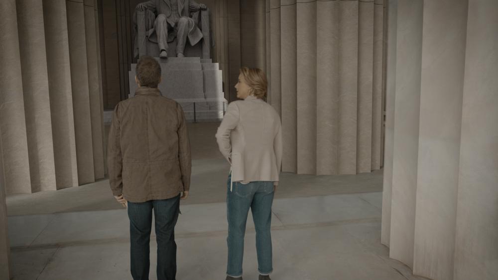 Before & After, CG Replication of the Lincoln Monument (Madam Secretary)