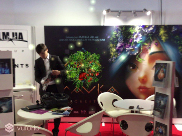 FILM.UA’s Marche du Film booth blooms to life with an oversize AR poster for Mavka. The Forest Song.