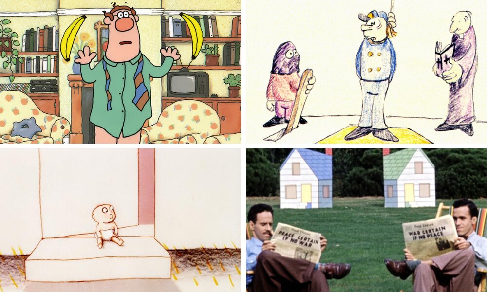  Clockwise from top left: Bob's Birthday, Special Delivery, Neighbors, Every Child