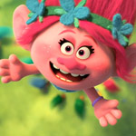 Poppy (voiced by Anna Kendrick) in 2016’s Trolls from DreamWorks Animation