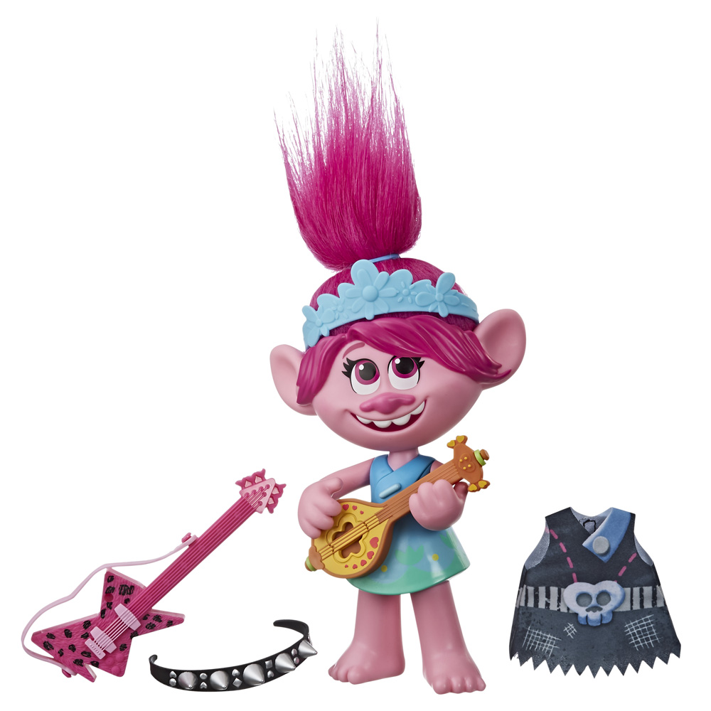 DREAMWORKS TROLLS World Tour Rock City Bobble with 2 Figures Toy Inspired by The Movie Trolls World Tour 1 with Bobble Action Plus Base
