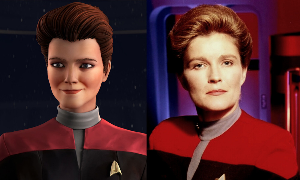 Kate Mulgrew voices a hologram mentor version of her Star Trek: Voyager character Kathryn Janeway in the new animated series Star Trek: Prodigy.