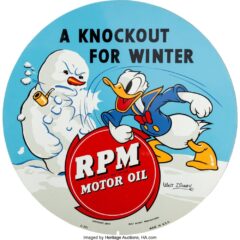 Donald Duck RPM sign