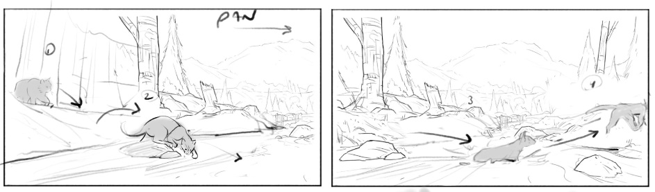 A Dream of a Thousand Cats thumbnail boards